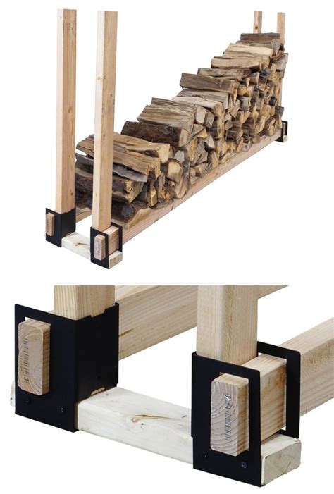 metal brackets for firewood rack|firewood holder brackets.